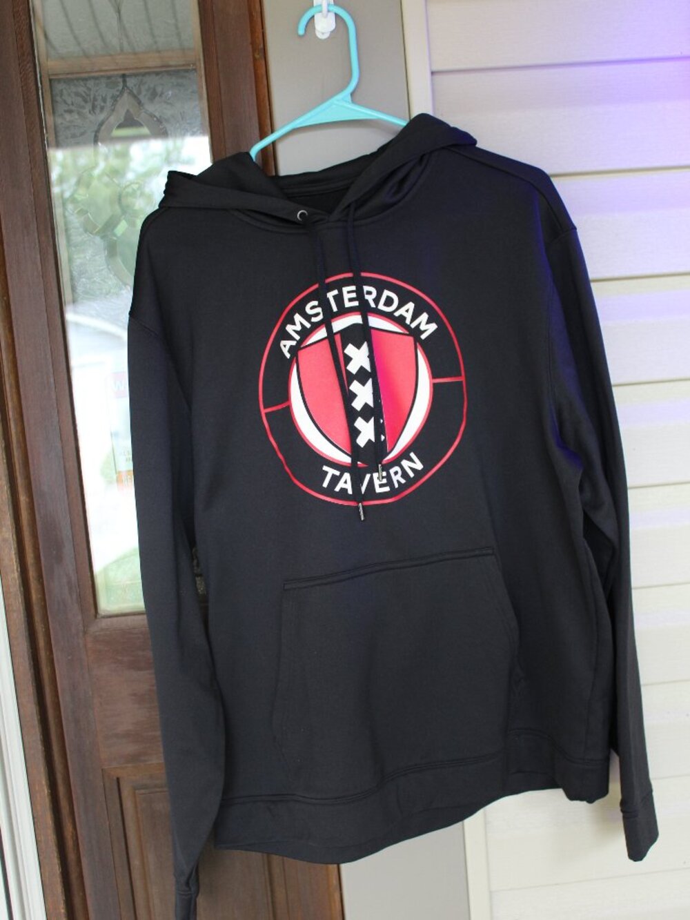 Amsterdam Tavern Black Hoodie Size Large